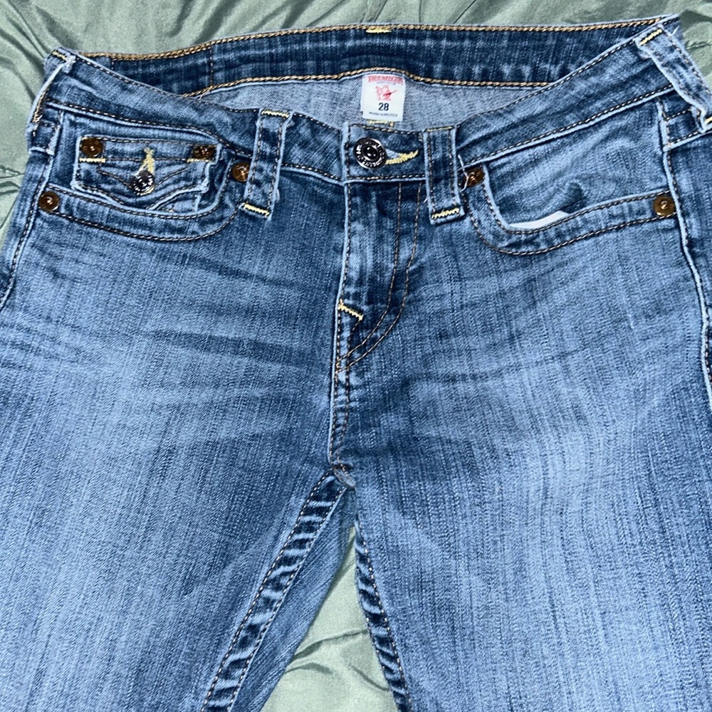 True Religion Gold Slim Straight Jeans